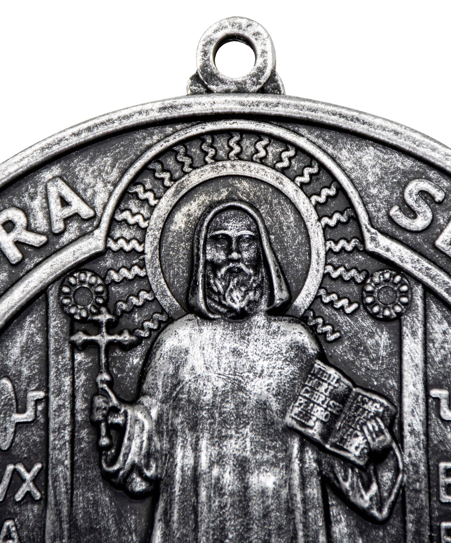 Resin St. Benedict Wall Medal, 6.5"