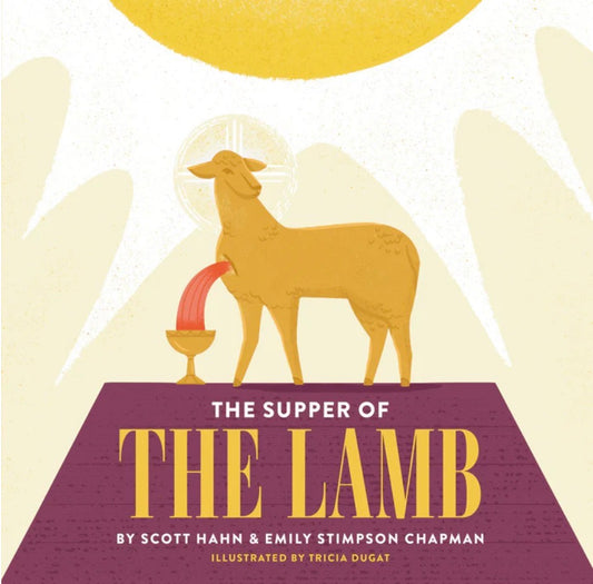 Book cover of 'The Supper of the Lamb' with a lamb and chalice design.