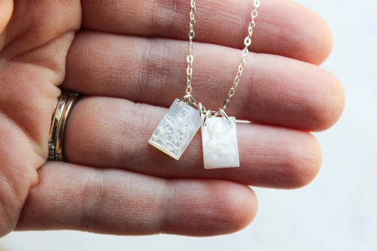 Silver Scapular Necklace