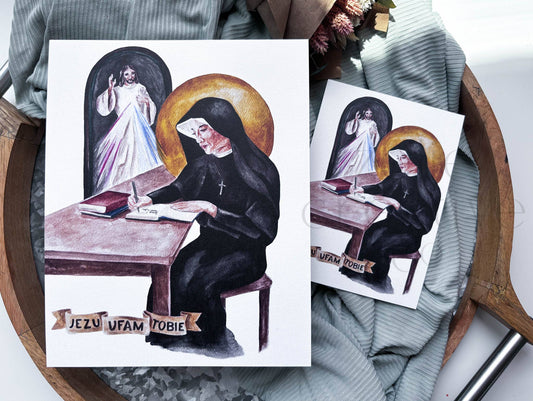 St. Faustina Kowalska & Divine Mercy  |  Print