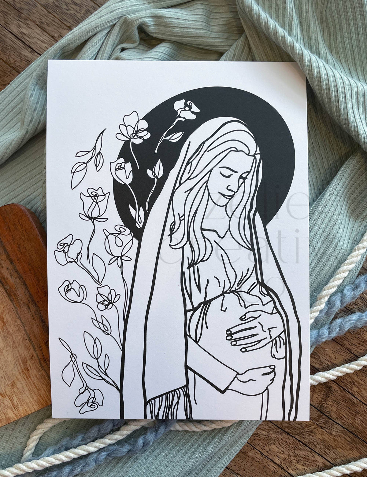 Mama Mary Florals  |  Print