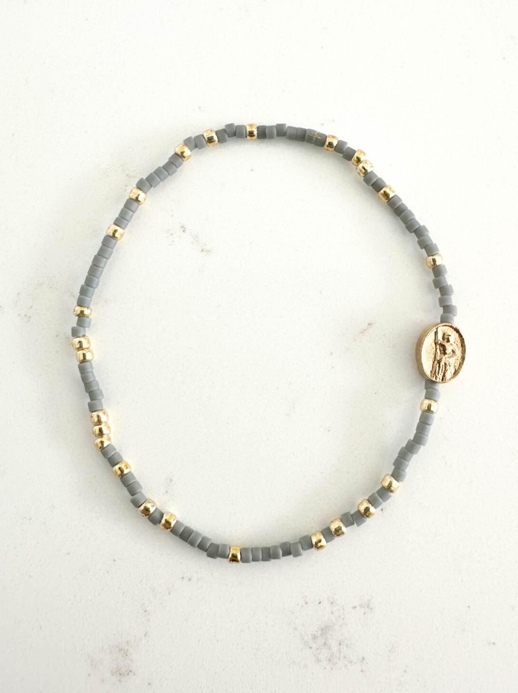 St. Joan of Arc Bracelet: Courage Teal / Adult Luxe (7.5")