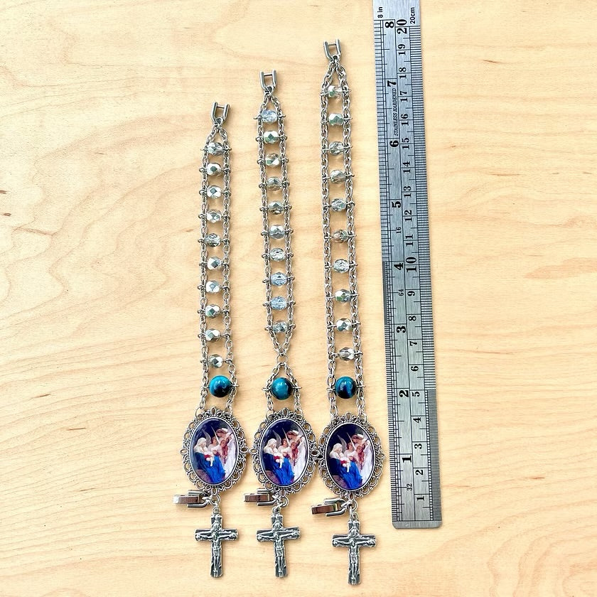 Silver Madonna Prayer Bracelet