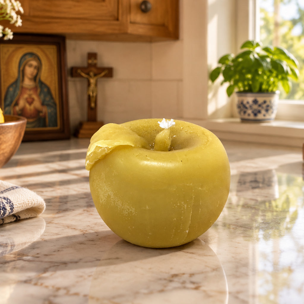 Apple Beeswax Candle