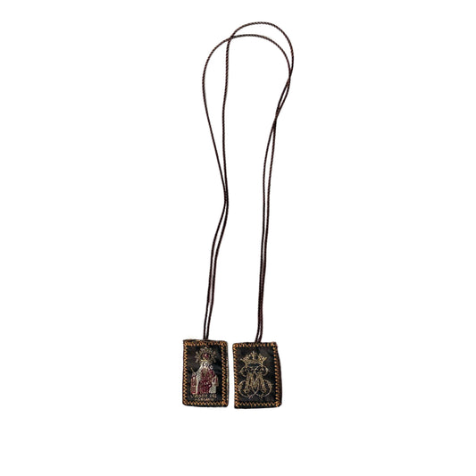 Scapular - Lady of Mt. Carmel BROWN       1.5"