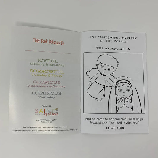 Catholic Saints Coloring Book Rosary Edition