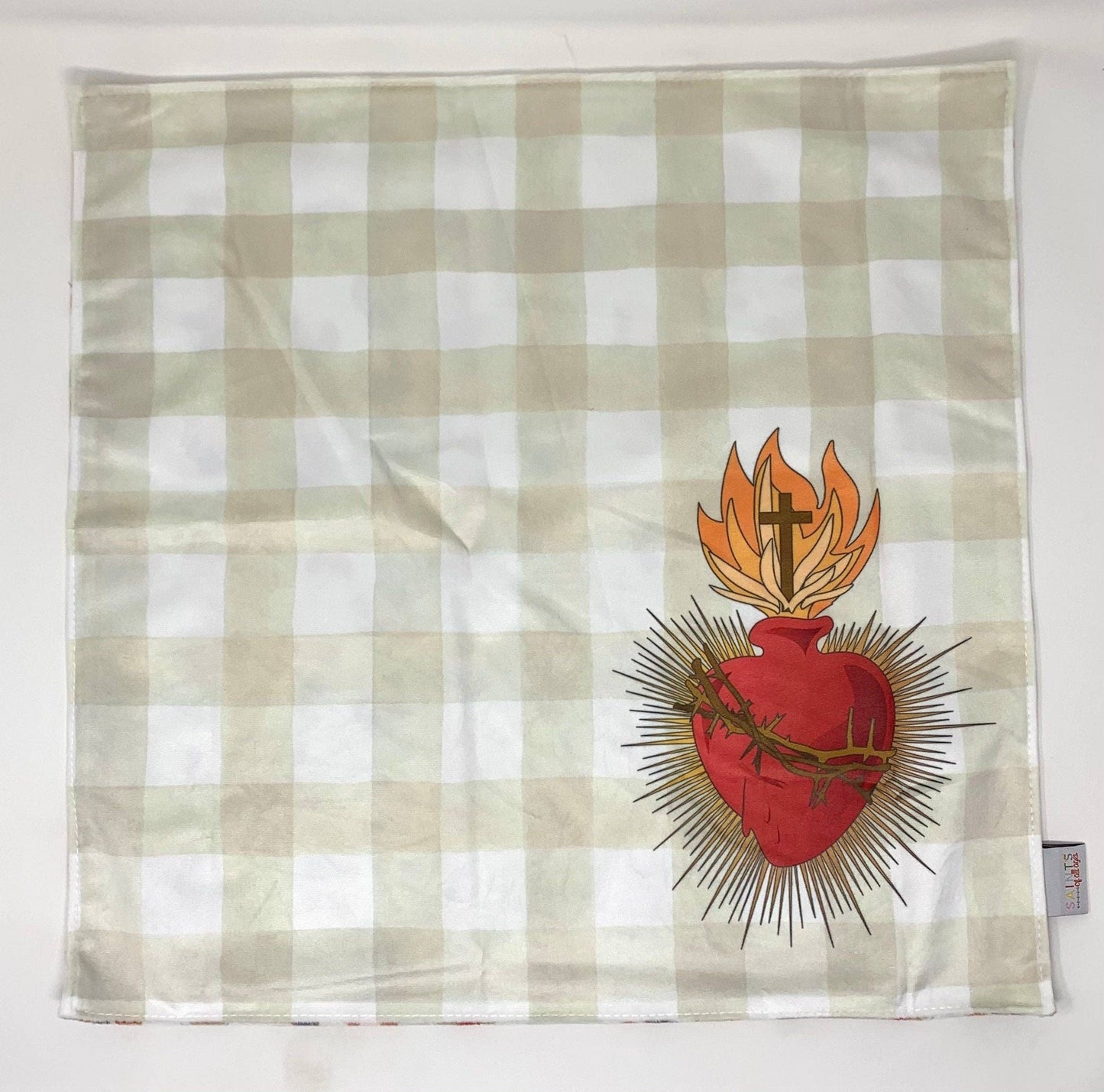 18" Sacred heart of Jesus Ultra Soft Lovey Blanket.