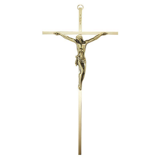 Chapel Gold Plated Crucifix - 10"