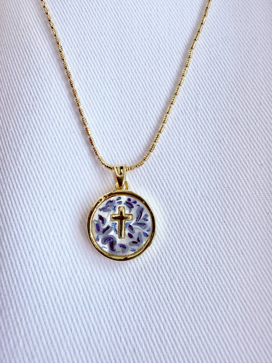 Blue China and the Cross 
