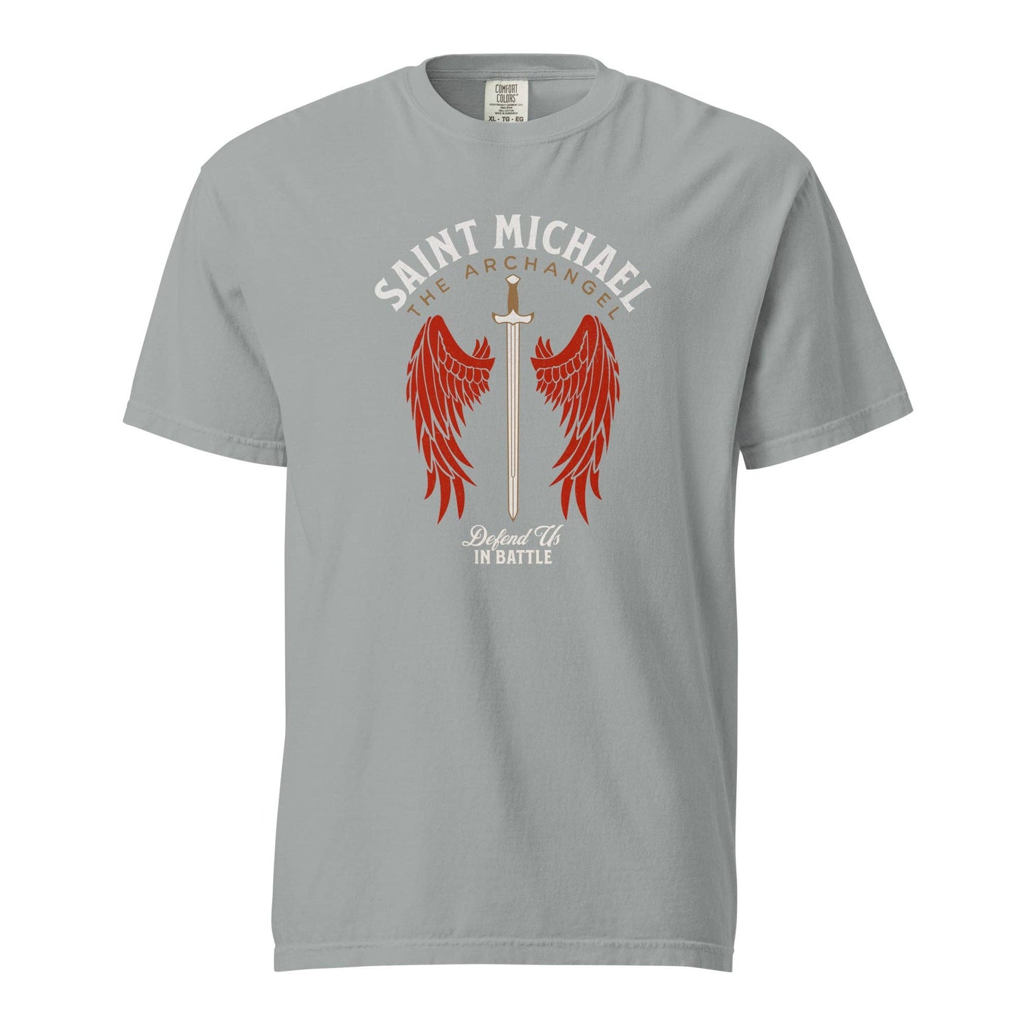 St. Michael (Defend Us In Battle) - Comfort Colors Tee