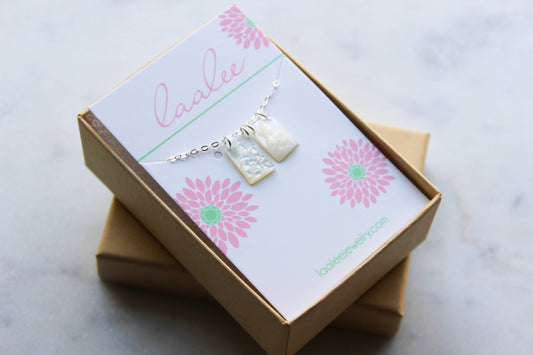 Silver Scapular Necklace