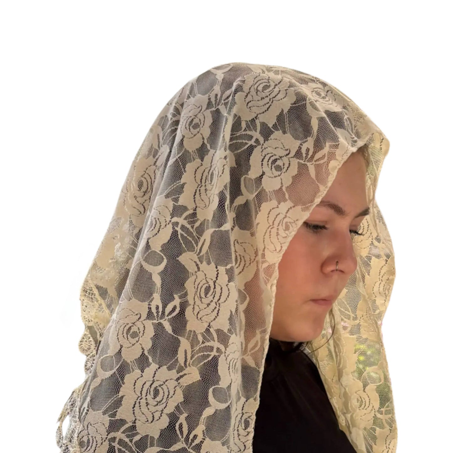 Veil ~ St. Claire of Assisi - Cream