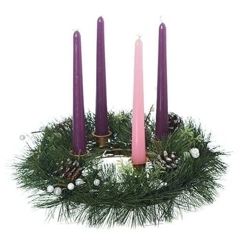 Advent Pine Wreath - Candles Not Included
