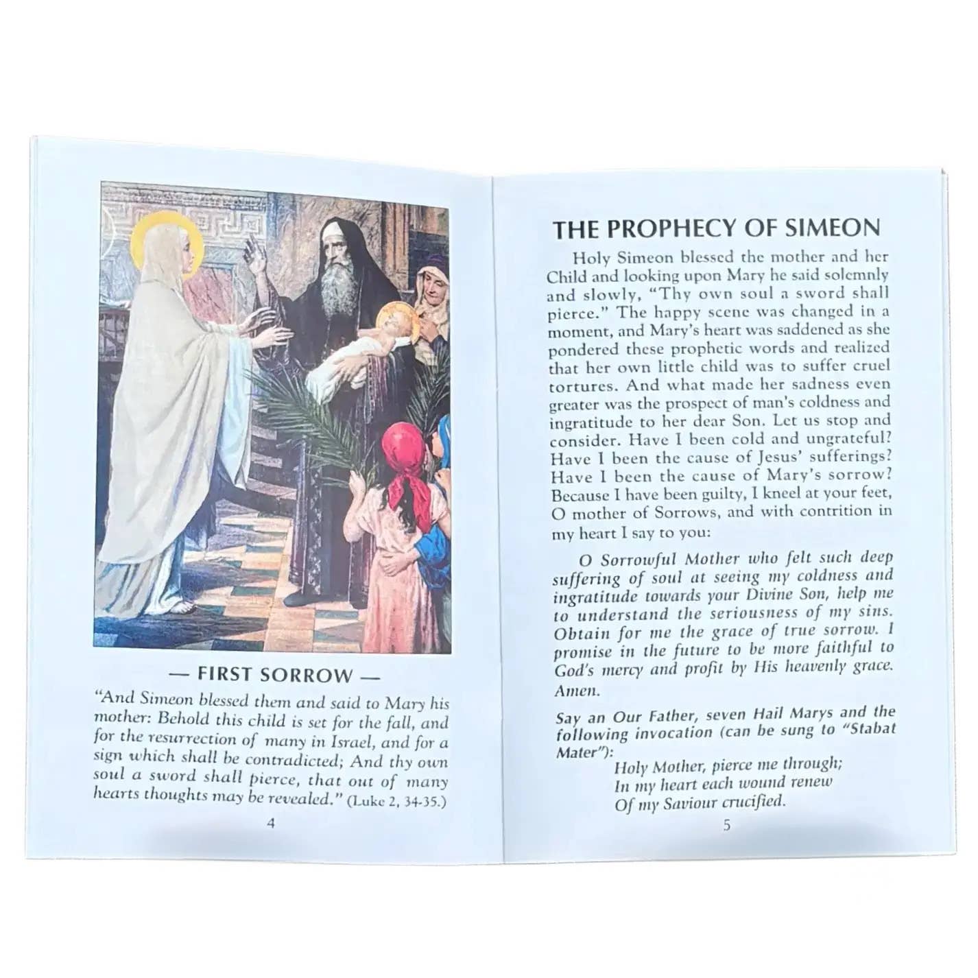 The Rosary of the Seven Sorrows Softcover Book