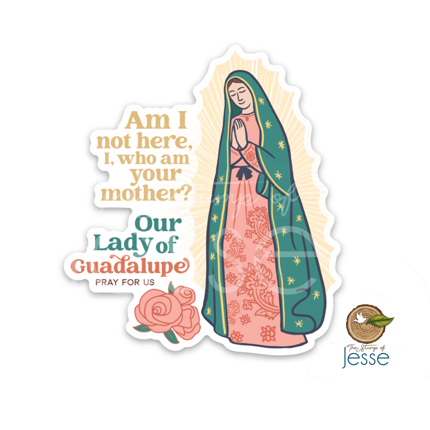 Our Lady of Guadalupe Waterproof Vinyl Sticker