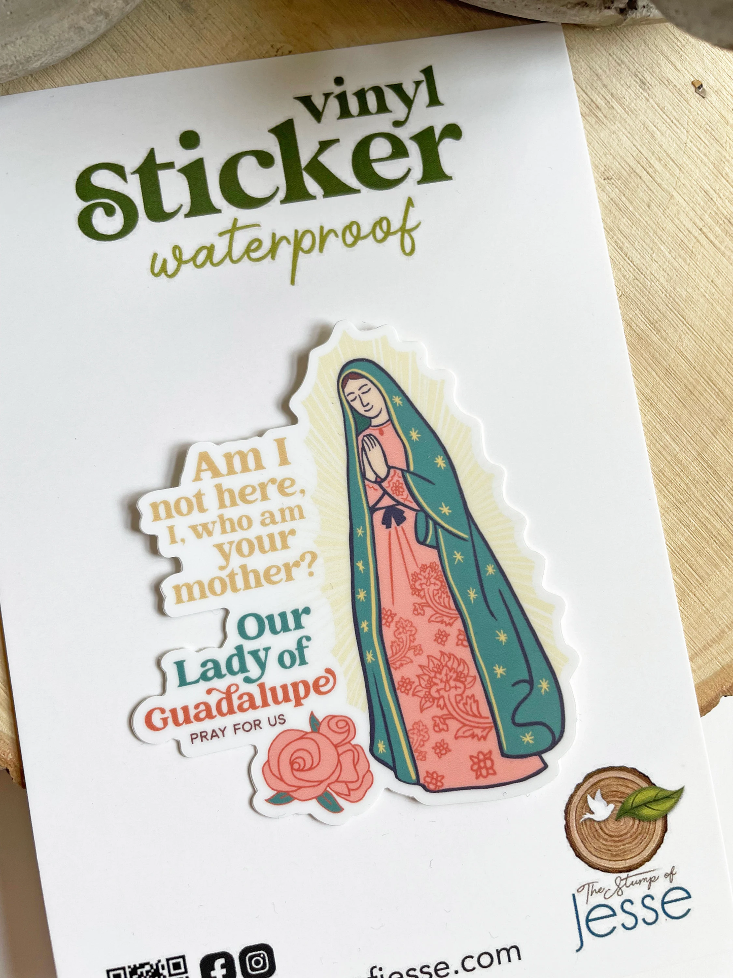 Our Lady of Guadalupe Waterproof Vinyl Sticker