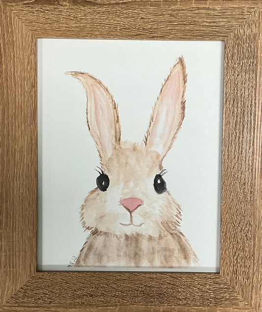 Framed artwork of a rabbit 