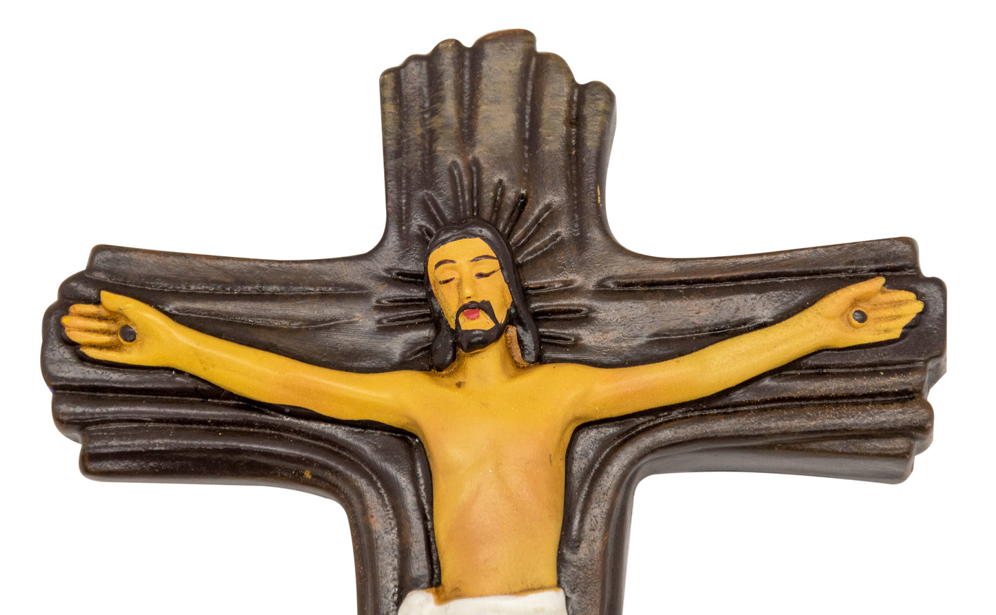Crucifix with Vine and Grapes Holy Water Font