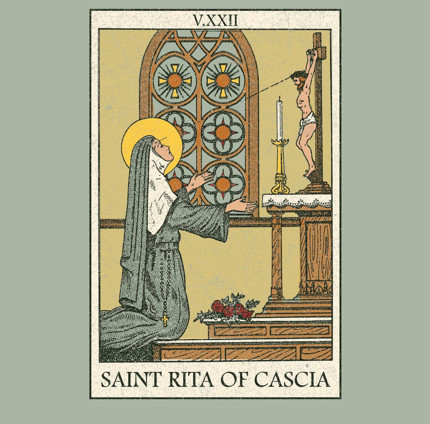 Saint Rita of Cascia | There is Nothing Impossible to God Tee- Religious Unisex Graphic T-Shirt