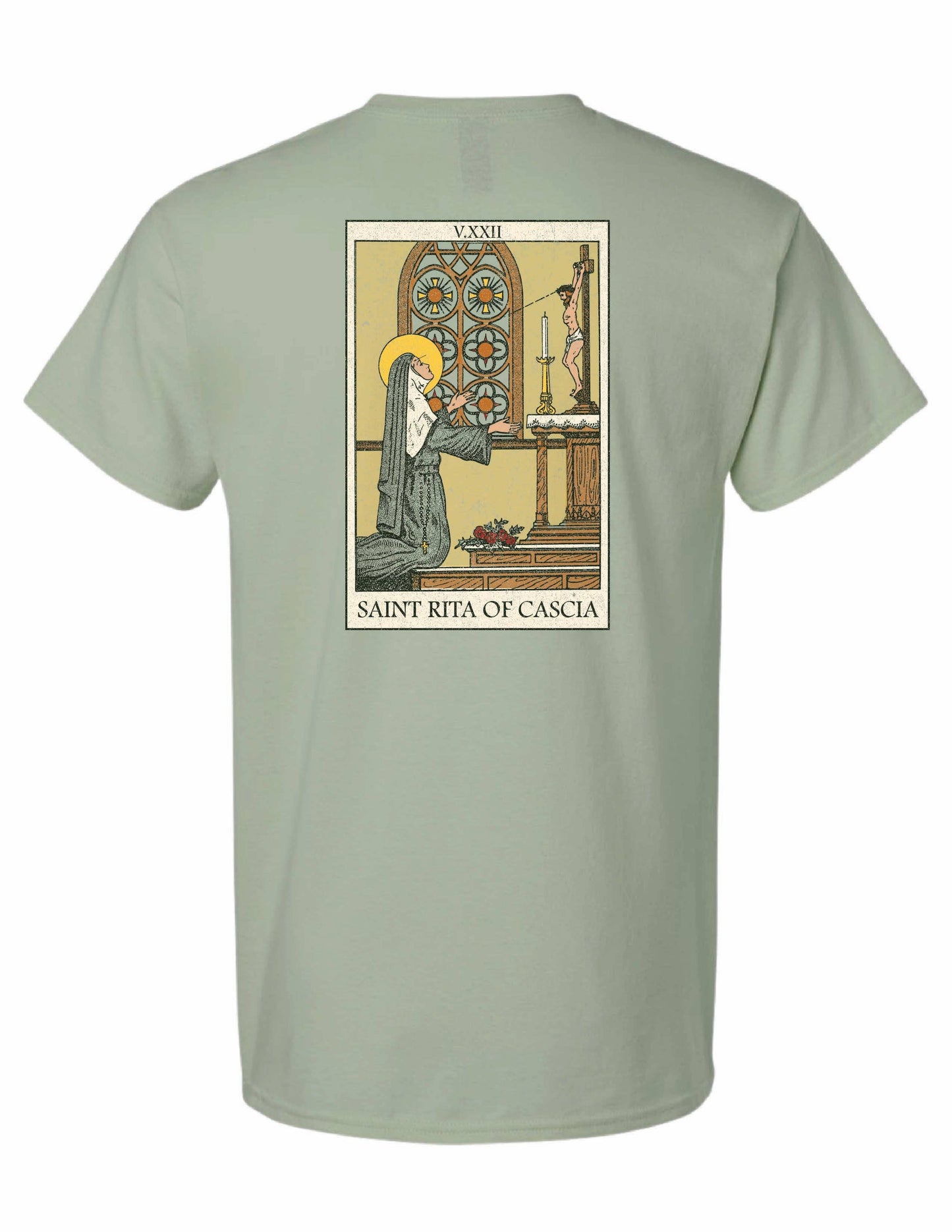 Saint Rita of Cascia | There is Nothing Impossible to God Tee- Religious Unisex Graphic T-Shirt