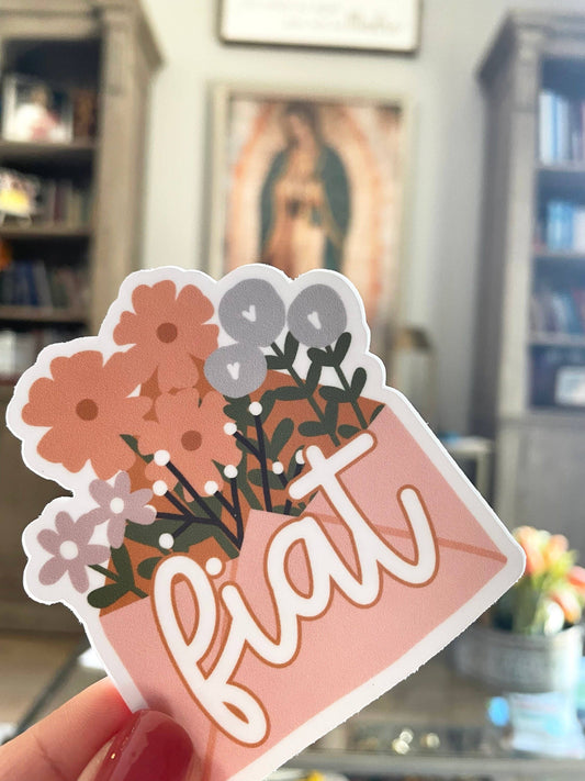 Fiat Catholic Sticker