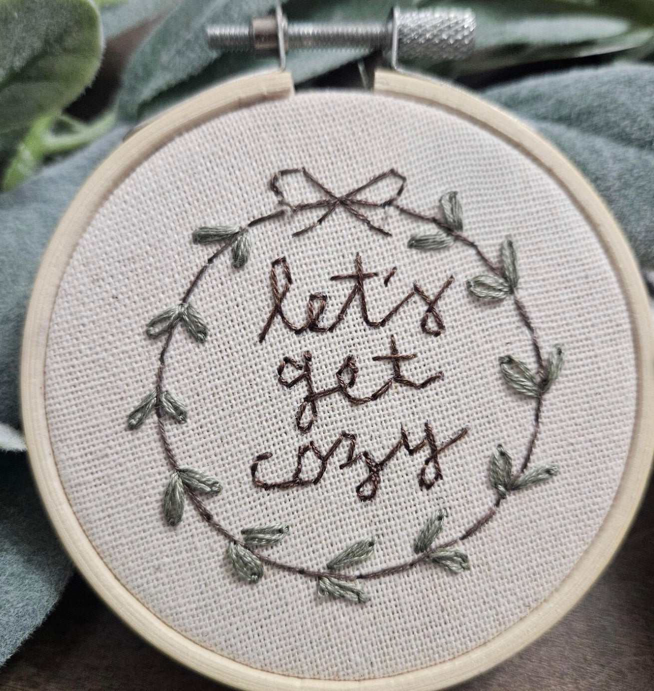 Let's Get Cozy Embroidery
