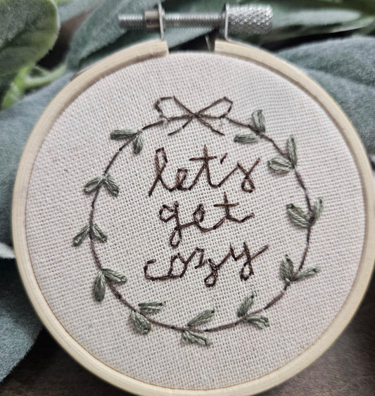 Let's Get Cozy Embroidery