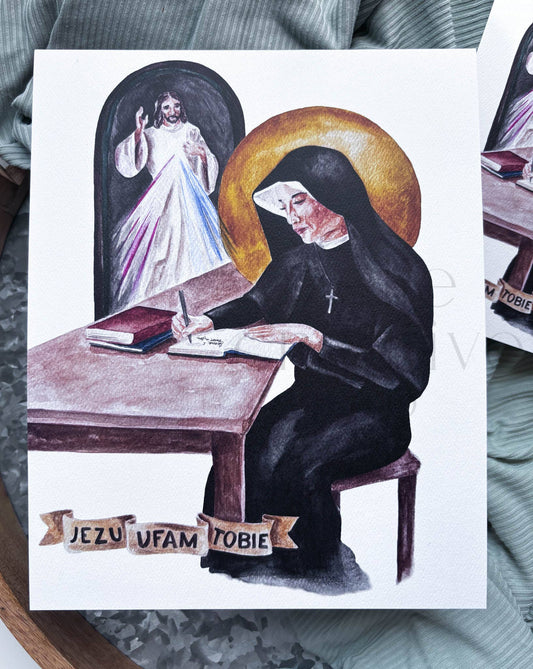 St. Faustina Kowalska & Divine Mercy  |  Print