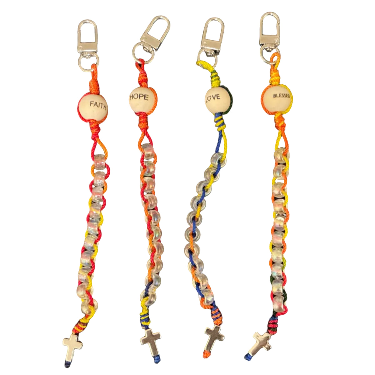 Handmade Sacrifice Rosary Decade Keychain