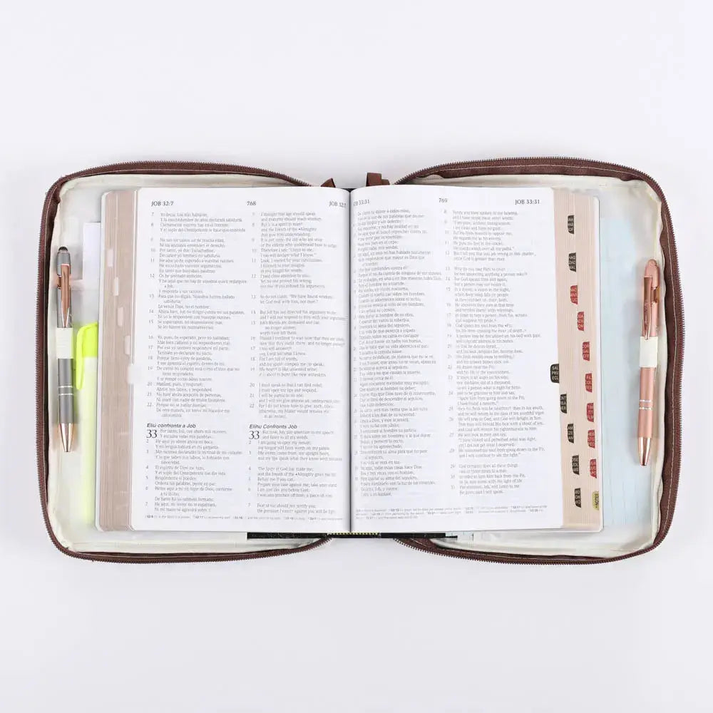 Canvas Bible Cover - Isaiah 40:8 Wildflowers - M