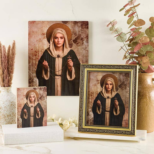 Jeanette Gianola Framed Print - Mary of the Rosary