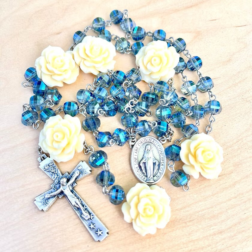 Madonna and Roses Rosary
