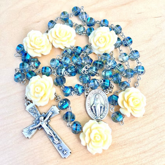 Madonna and Roses Rosary