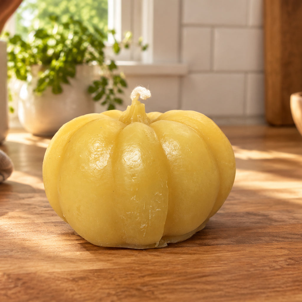 Pumpkin Beeswax Candle