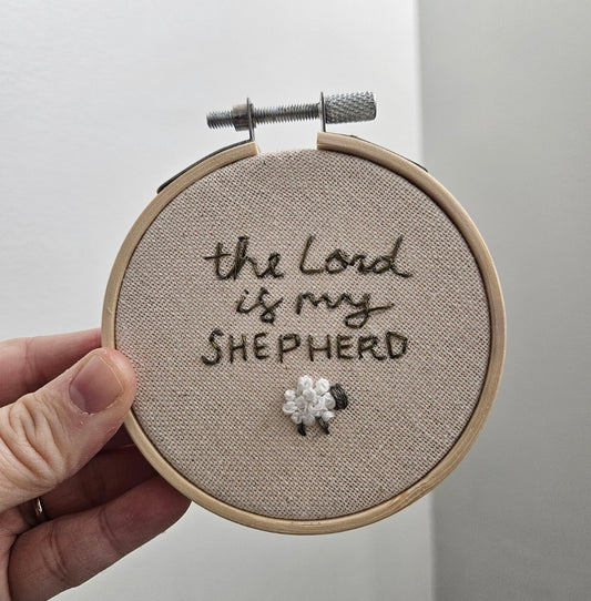The Lord is My Shepherd Embroidery
