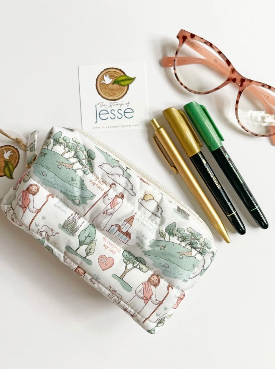 The Good Shepherd Puffer Pouch