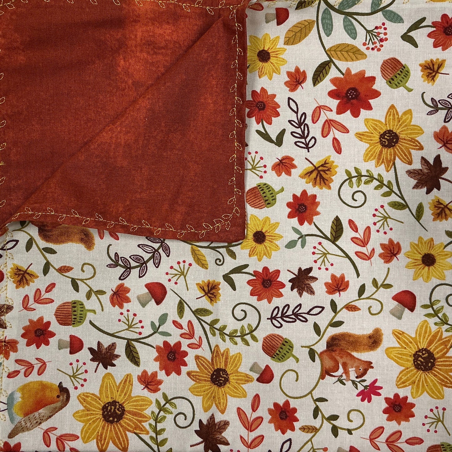 Acorn Napkins/Orange (set of 4)