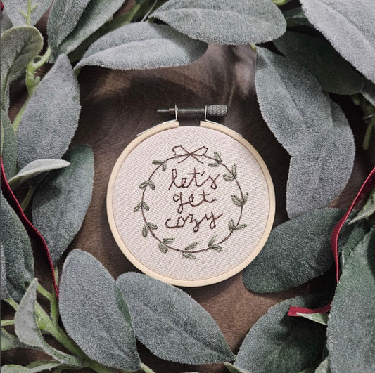 Let's Get Cozy Embroidery