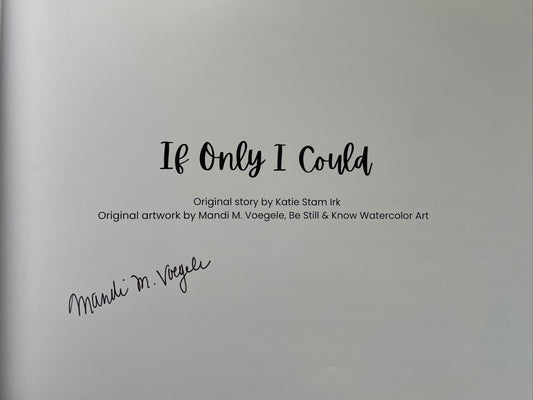Text on a gray background with 'If Only I Could' and artist's name.