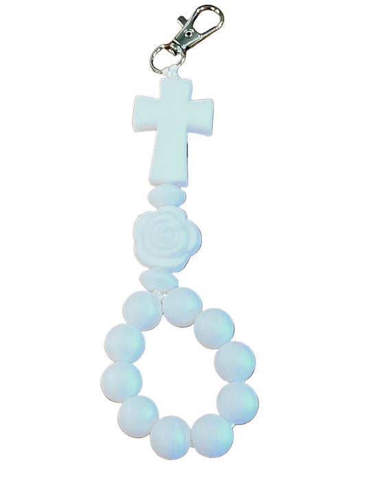 First Communion Decade Silicone Keychain