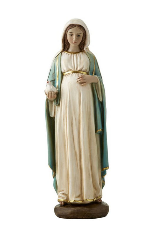 Statue of expectant Mary 