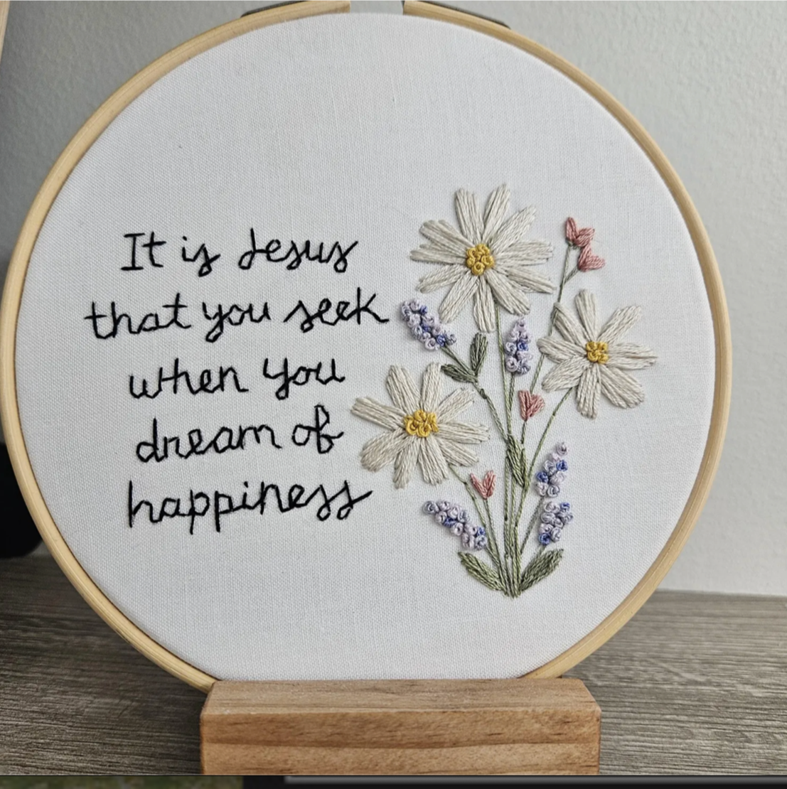 Daisy Wildflower Embroidery