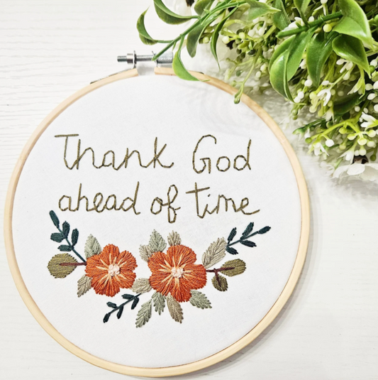 Thank God Embroidery