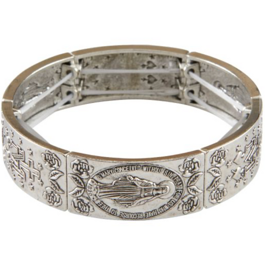 Miraculous Roses Silver Bracelet