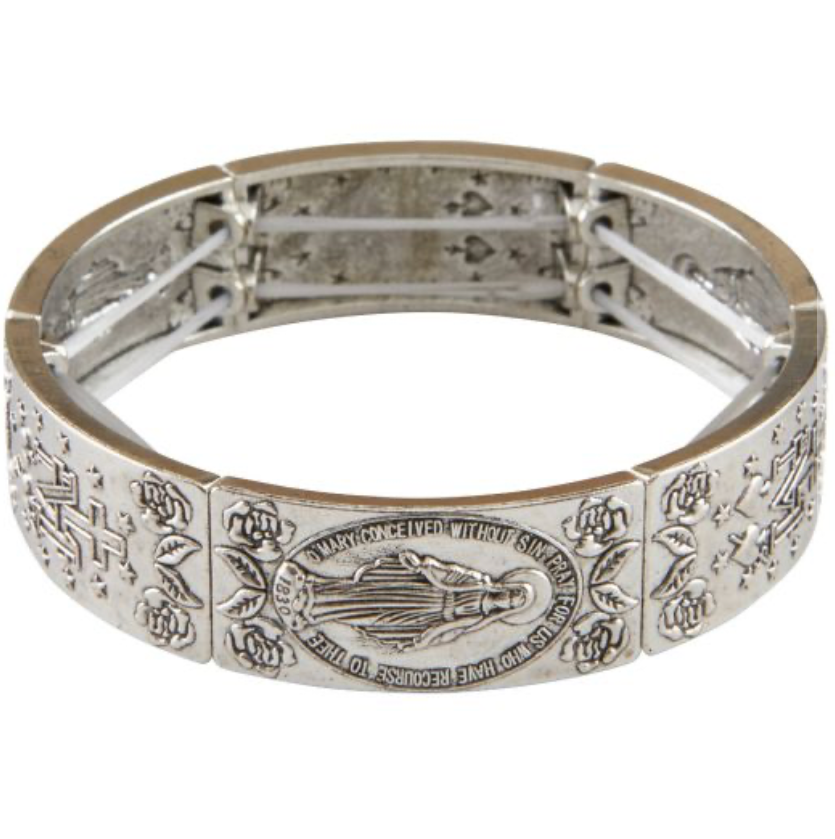 Miraculous Roses Silver Bracelet