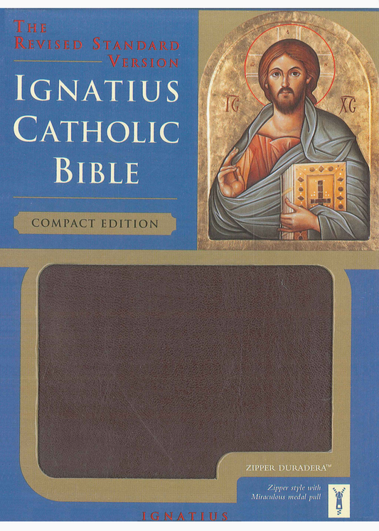 Ignatius Catholic Bible cover with man