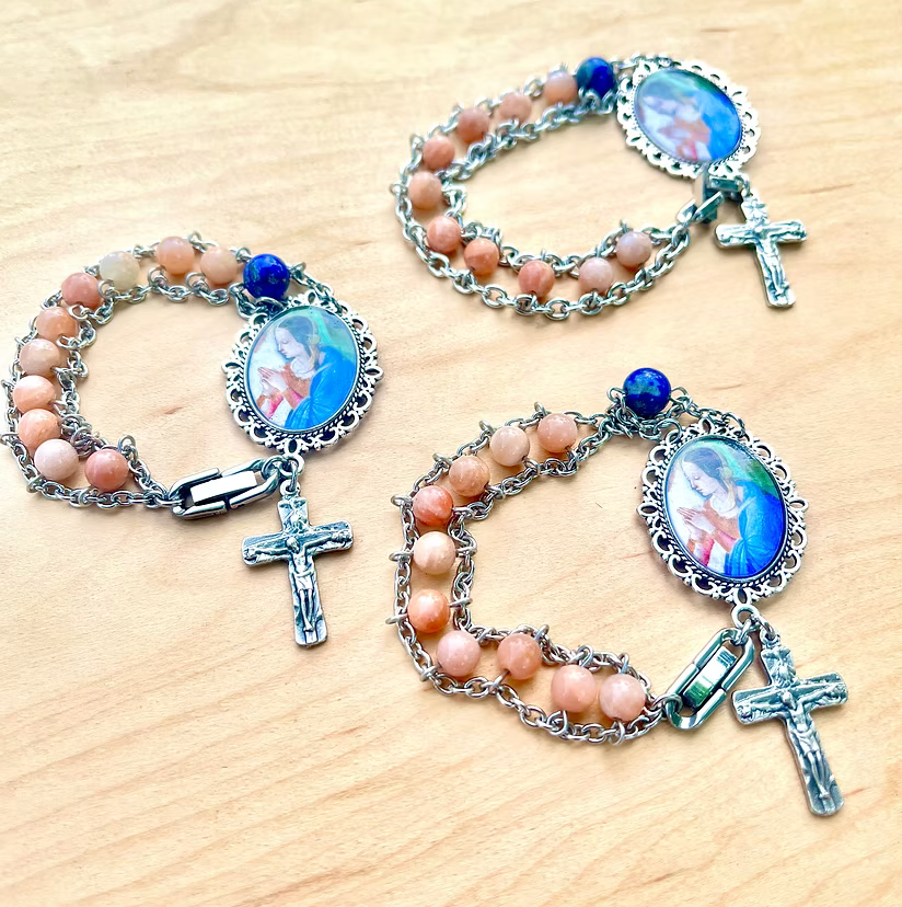 Sunstone Prayer Bracelet