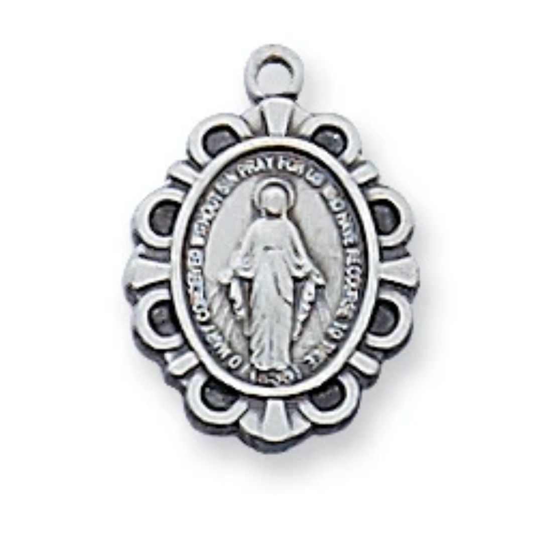 16" Sterling Miraculous Medal
