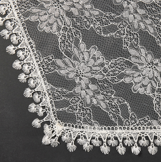 White Little Flower Chapel Veil