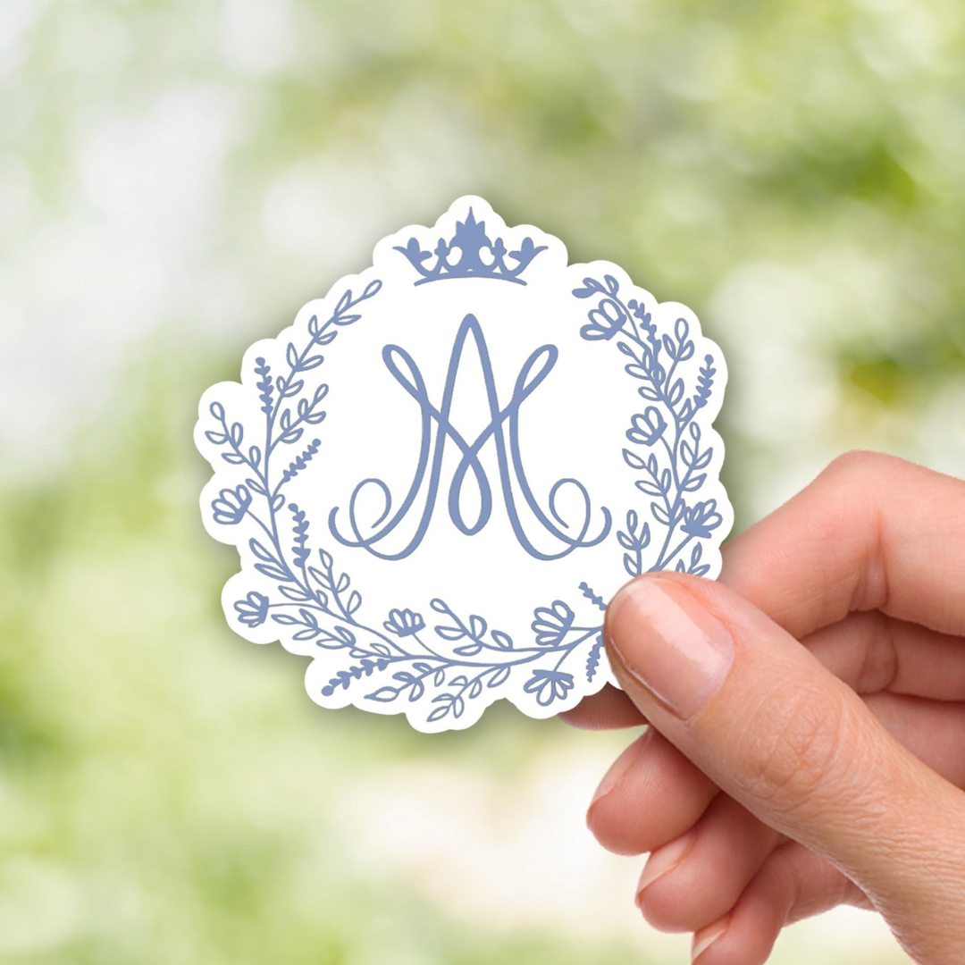 Auspice Maria Catholic Vinyl Waterproof Sticker